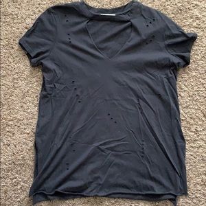 Charcoal Cut V-Neck Shirt - Nordstrom